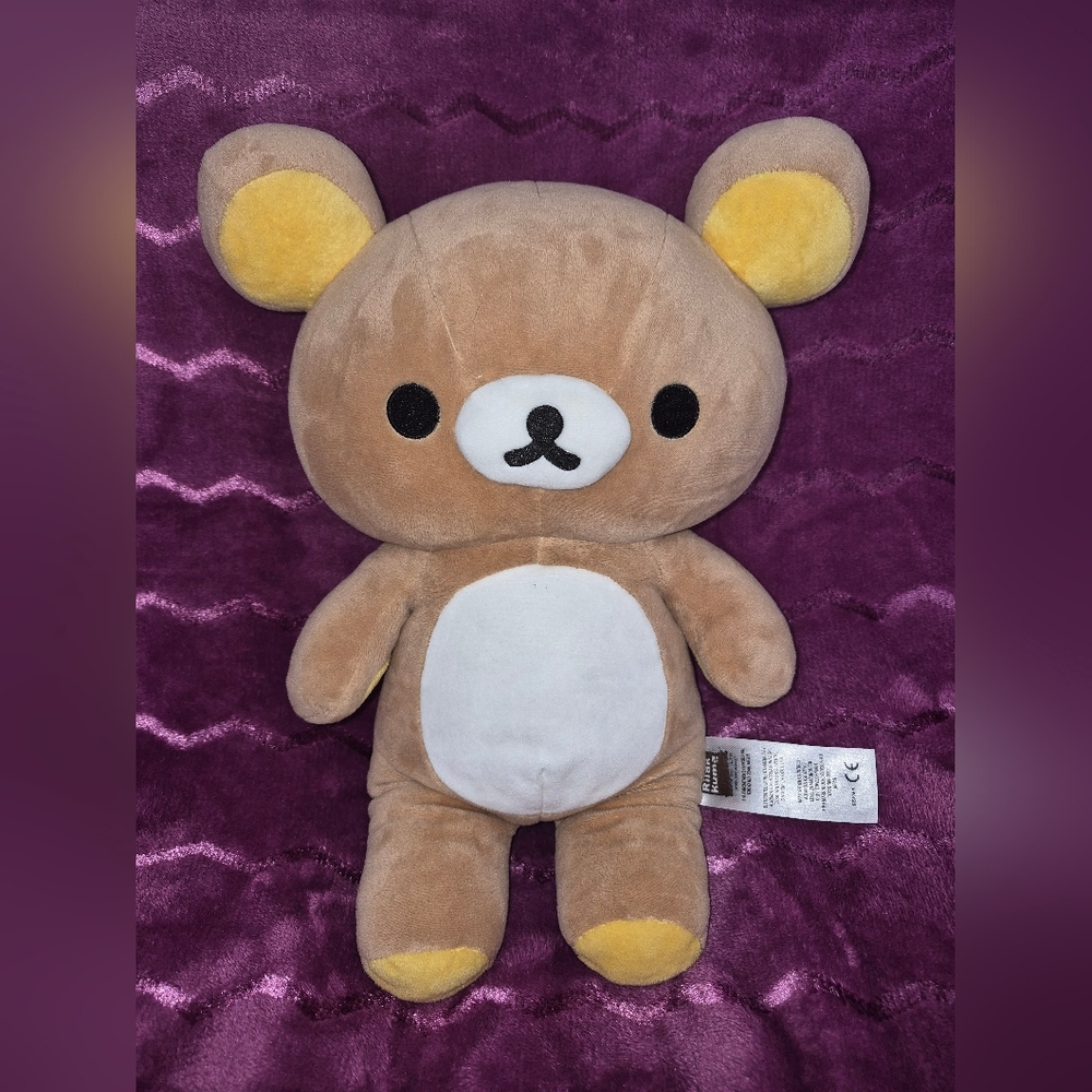 Sanrio x Rilakkuma plush toy with zipper 15" 